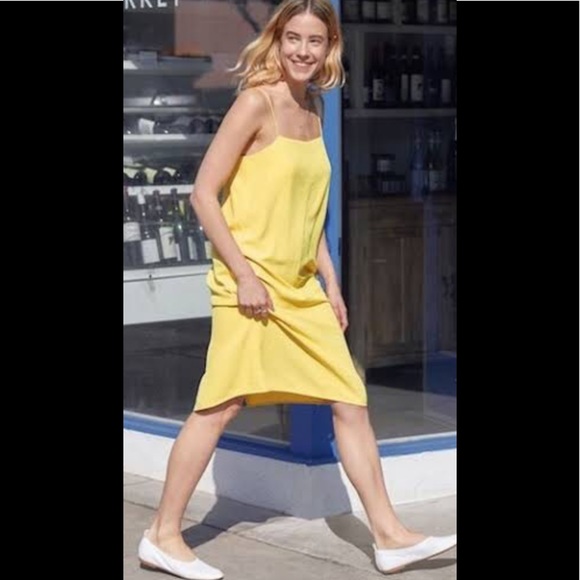 Everlane Dresses & Skirts - Everlane yellow slip dress size 2